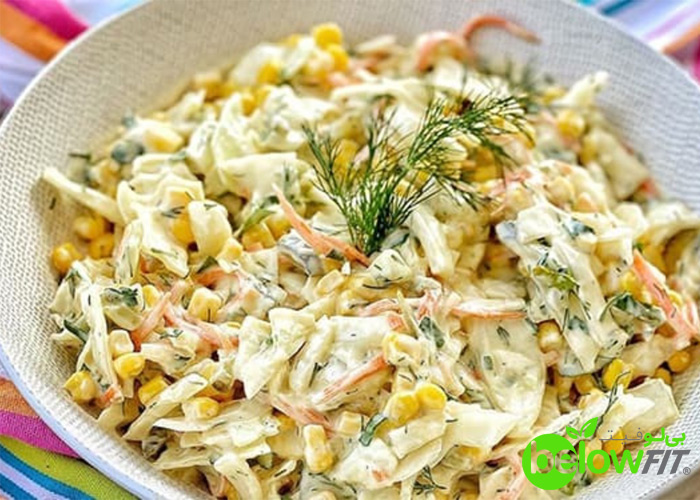 سالاد تخم مرغ و کلم صبحانه رژیمی ورزشی برای بدنسازان سالاد تخم مرغ و کلم صبحانه رژیمی ورزشی برای بدنسازان