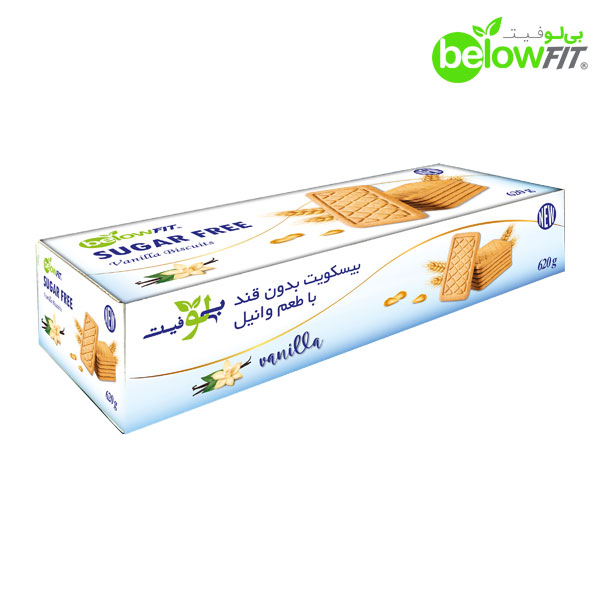 بیسکویت بدون قند وانیلی پنجره‌ای