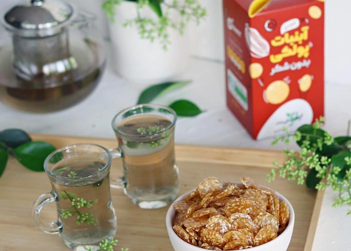 آبنبات پولکی بدون قند برای افراد دیابتی مناسب است.