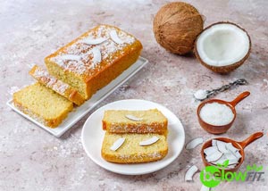 طرز تهیه کیک نارگیلی رژیمی